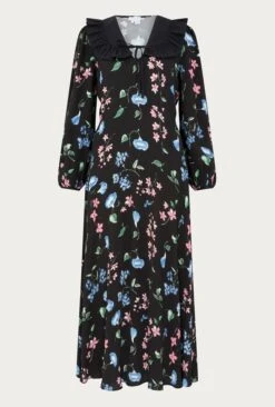 Dixie Dress Black Floral -Chic Aura Clothing D03G021 Z66 23829 650px 964px