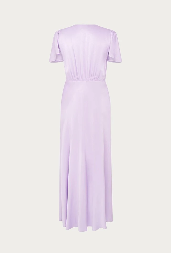 Grace Satin Midi Dress Lilac 8 Grace Satin Midi Dress Lilac - Image 6