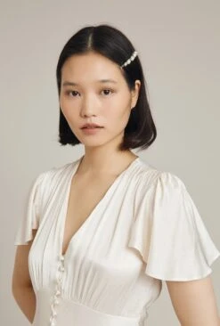 Grace Satin Midi Dress Ivory -Chic Aura Clothing D04G010 M12 24149 650px 964px