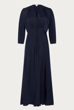 Madison Satin Midi Dress Navy 12 Madison Satin Midi Dress Navy -Chic Aura Clothing D05G001 K10 25321 650px 964px