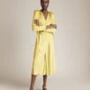 Meryl Satin Midi Dress Butter -Chic Aura Clothing D05G002A M09 27535 650px 964px
