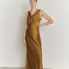 Ada Satin Maxi Dress Olive 2 Ada Satin Maxi Dress Olive -Chic Aura Clothing D05G075 J17 27088 650px 964px