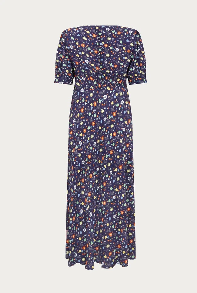 Becca Navy Floral Print Midi Dress Navy Floral 8 Becca Navy Floral Print Midi Dress Navy Floral - Image 6