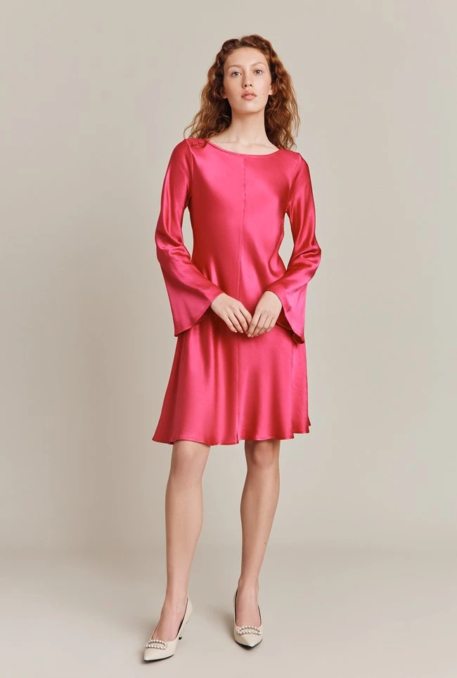 Willow Knee Length Dress Pink 3 Willow Knee Length Dress Pink