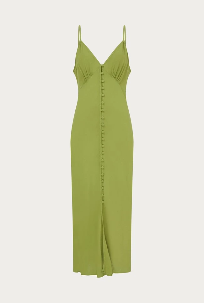 Sofia Crepe Midi Dress Green 7 Sofia Crepe Midi Dress Green - Image 5