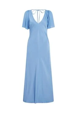 Jennifer Satin Midi Dress Cornflower Blue 11 Jennifer Satin Midi Dress Cornflower Blue -Chic Aura Clothing D06G089 K92 28419 650px 964px