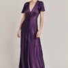 Delphine Satin Maxi Dress Blackberry -Chic Aura Clothing D07G022 L46 28671 650px 964px