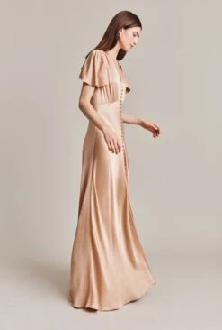 Delphine Satin Maxi Dress Dark Nude 9 Delphine Satin Maxi Dress Dark Nude -Chic Aura Clothing D07G022 N06 28668 650px 964px