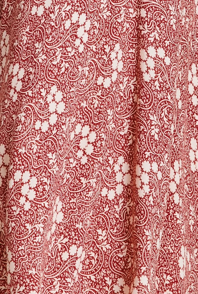 Madi Crepe Midi Dress Red Floral 8 Madi Crepe Midi Dress Red Floral - Image 6