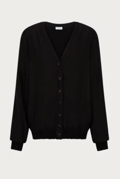 Mia Satin Bomber Jacket Black -Chic Aura Clothing J06G001 A01 27155 650px 964px