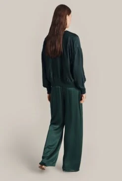 Anouk Satin Bomber Jacket Cedar -Chic Aura Clothing J07G004 J21 29088 650px 964px