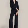 Olivia Crepe Wide Leg Jumpsuit Black -Chic Aura Clothing O07G002 A01 29244 650px 964px