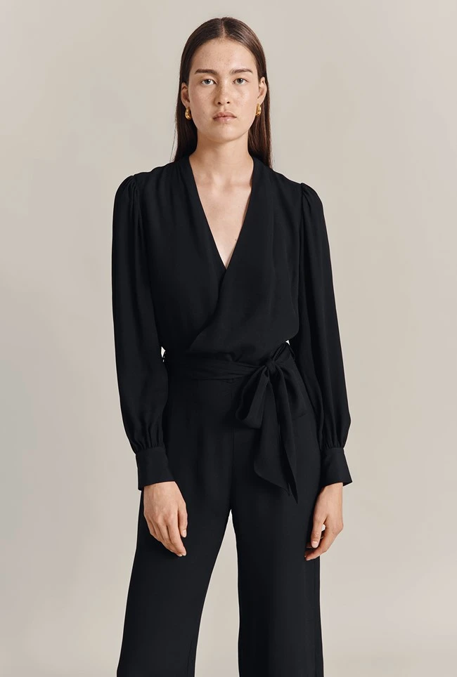 Olivia Crepe Wide Leg Jumpsuit Black 4 Olivia Crepe Wide Leg Jumpsuit Black - Image 2