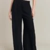 Brooke Wide-Leg Trousers Black -Chic Aura Clothing P06G002 A01 26434 650px 964px