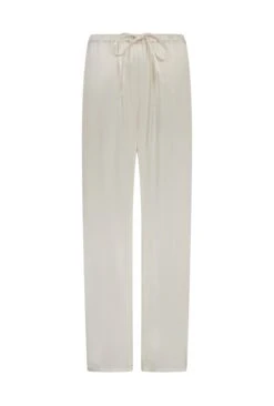 Imogen Satin Wide Leg Trouser Ivory -Chic Aura Clothing P06G003A M12 28488 650px 964px