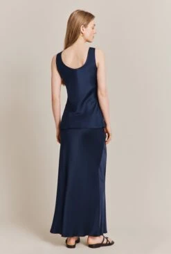 Margot Satin Top Navy 9 Margot Satin Top Navy -Chic Aura Clothing Q06G015 K10 27639 650px 964px