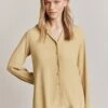 Aimee Crepe Shirt Pea Green