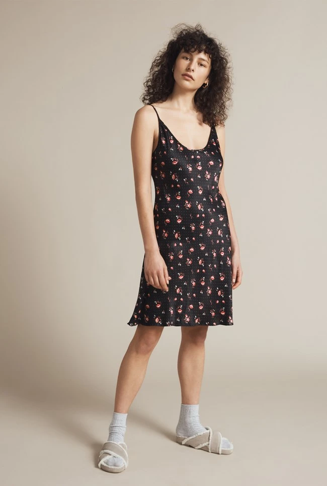 Iris Satin Slip Rose Ditsy 5 Iris Satin Slip Rose Ditsy - Image 3