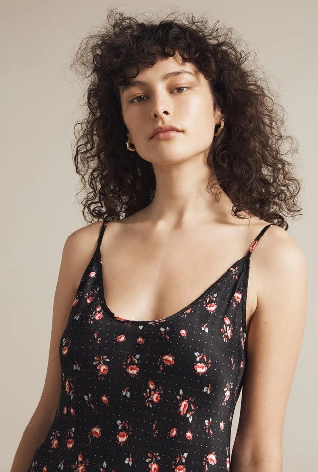 Iris Satin Slip Rose Ditsy 4 Iris Satin Slip Rose Ditsy - Image 2